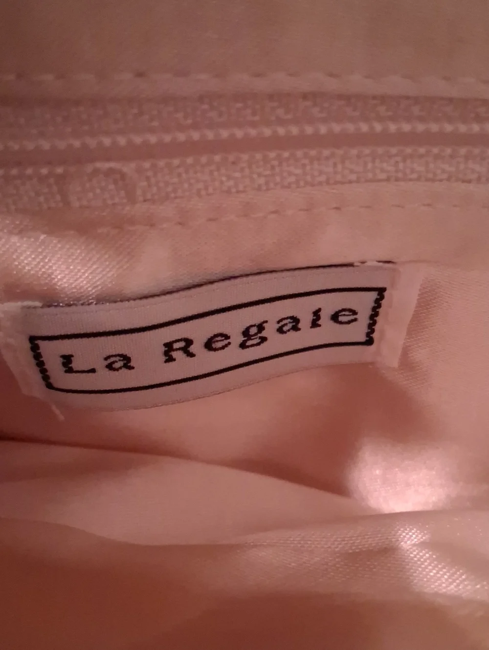 NWT La Regale Ivory Beaded Envelope Clutch Purse with Long Drop Strap 10x4
